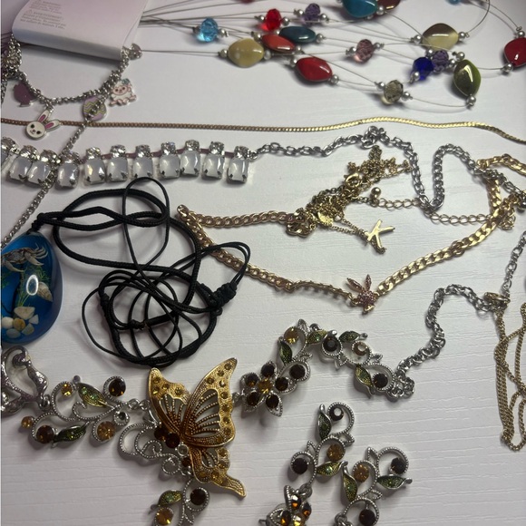 Jewelry Bundle, Rings, Necklaces, Bracelets Including Vintage Tweety Bird Box - Picture 3 of 16